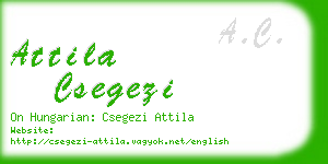 attila csegezi business card